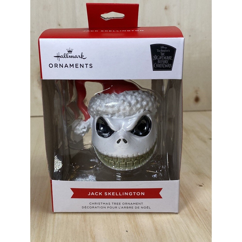 Hallmark‎ Ornament Disney Nightmare Before Christmas Jack Skellington Santa Hat